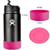 Cross-border best-selling stainless steel cup sleeves with silicone bases, space kettles, glass cups, heat-insulating silicone sleeves, sports water cup sleeves details Picture